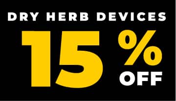 15% off all dry herb vaporizer devices in vapor maven stores on black friday