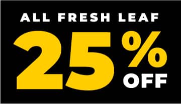 25% off all fresh leaf products in vapor maven stores on black friday