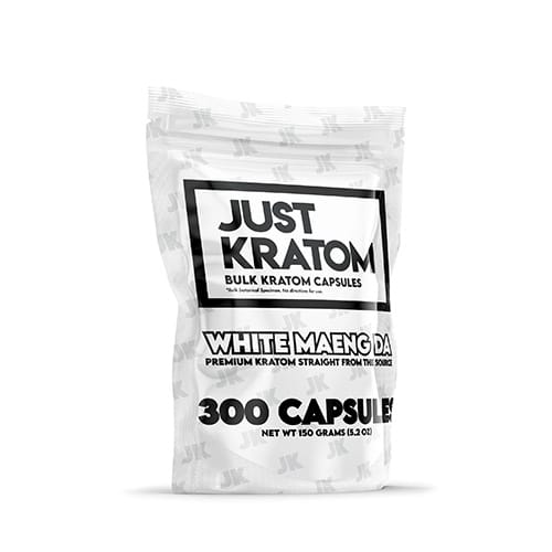 300 Capsules of Just Kratom White Meang
